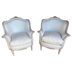 Louis XVI Style Bergere Chairs