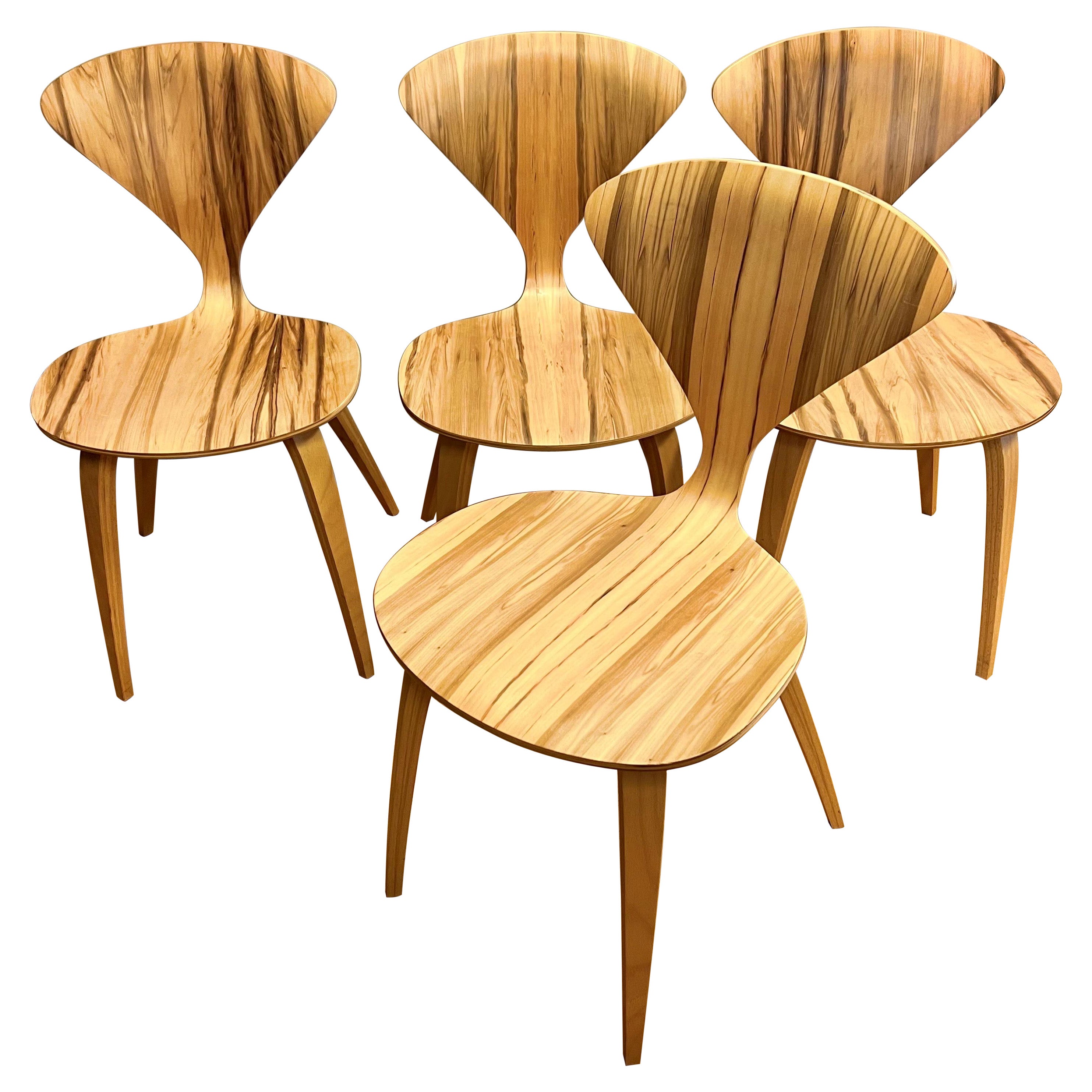 Cherner Chair Company Molded Wood Dining Chairs, Set of 4