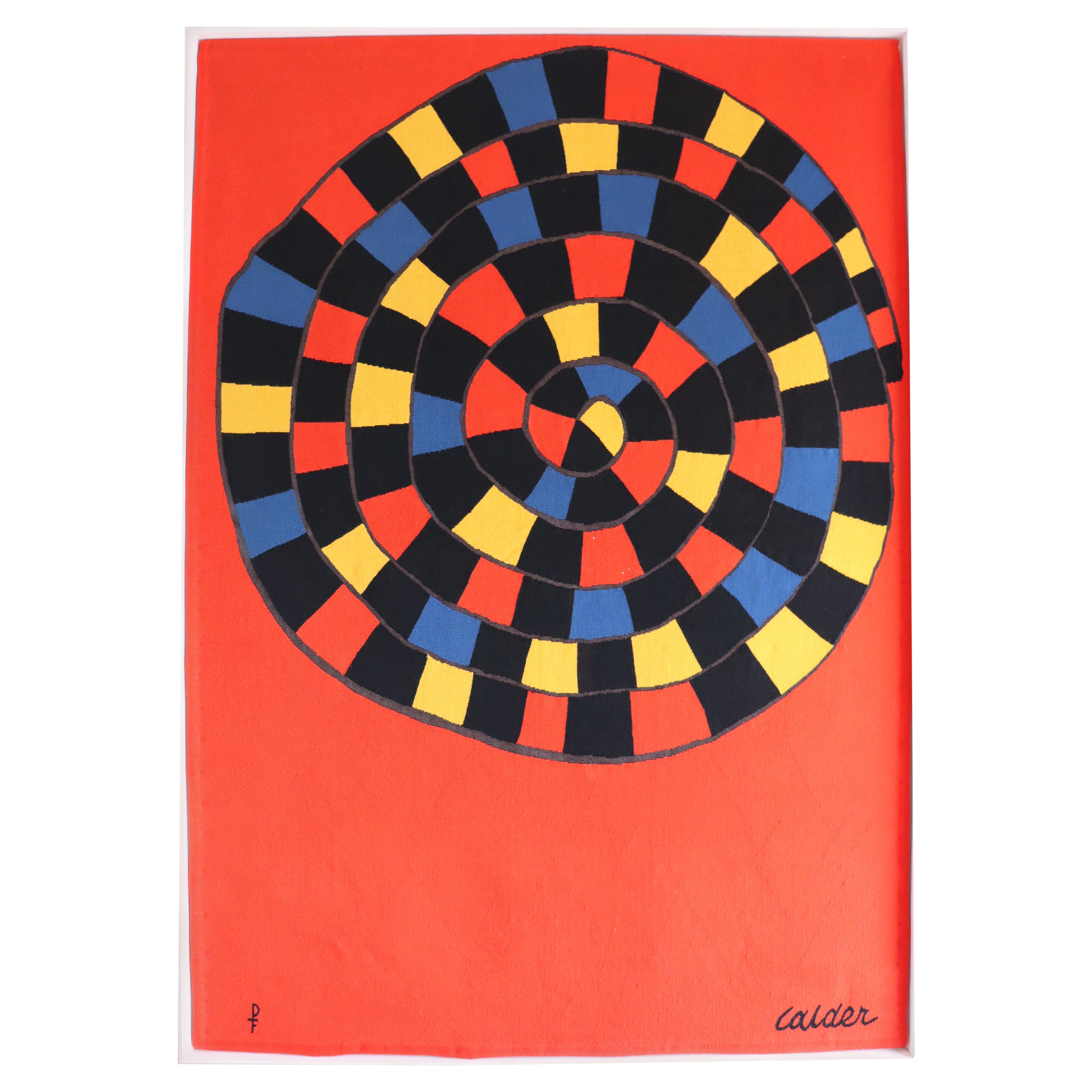 Tapestry after Alexander Calder Woven Wool Aubusson, Circa 1970
