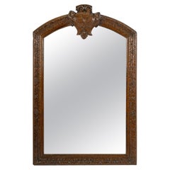 Large Carved Wood Mirror, XVIIth Century