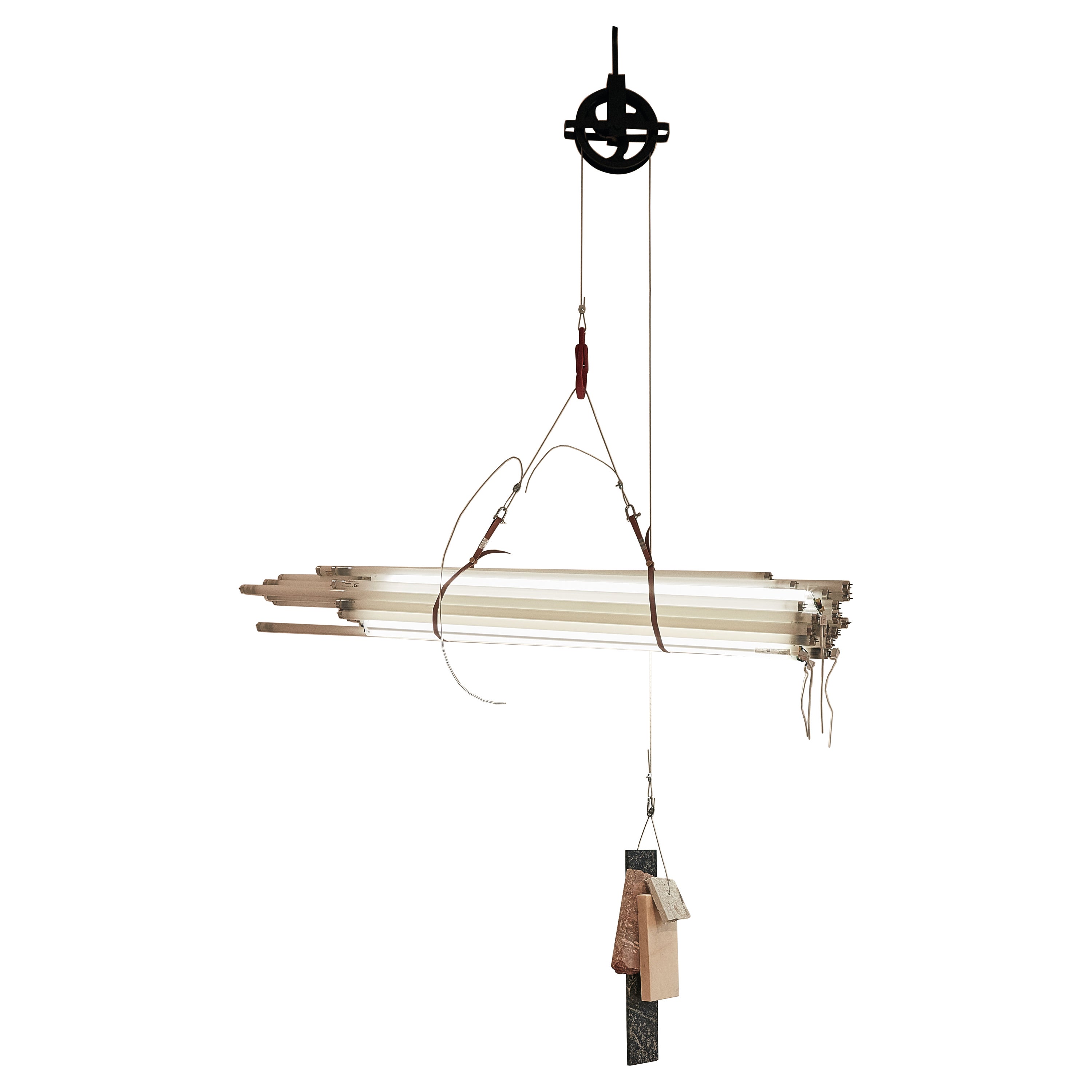 Random Luxury by Josep Vila Capdevila, Fluorescent Pendant Light For Sale