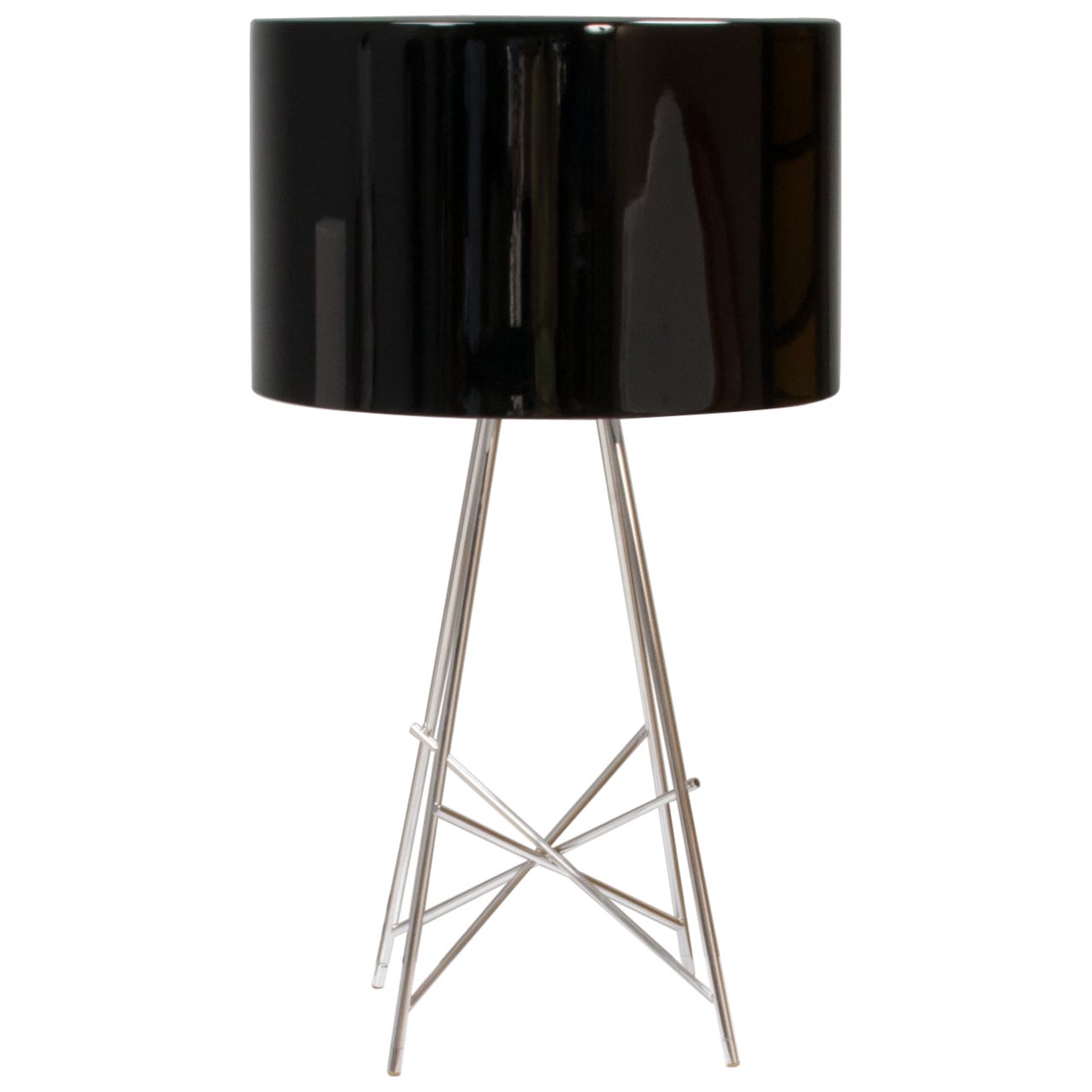 Flos by Rodolfo Dordoni Black and Chrome Ray Table Lamp