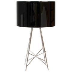 Flos by Rodolfo Dordoni Black and Chrome Ray Table Lamp