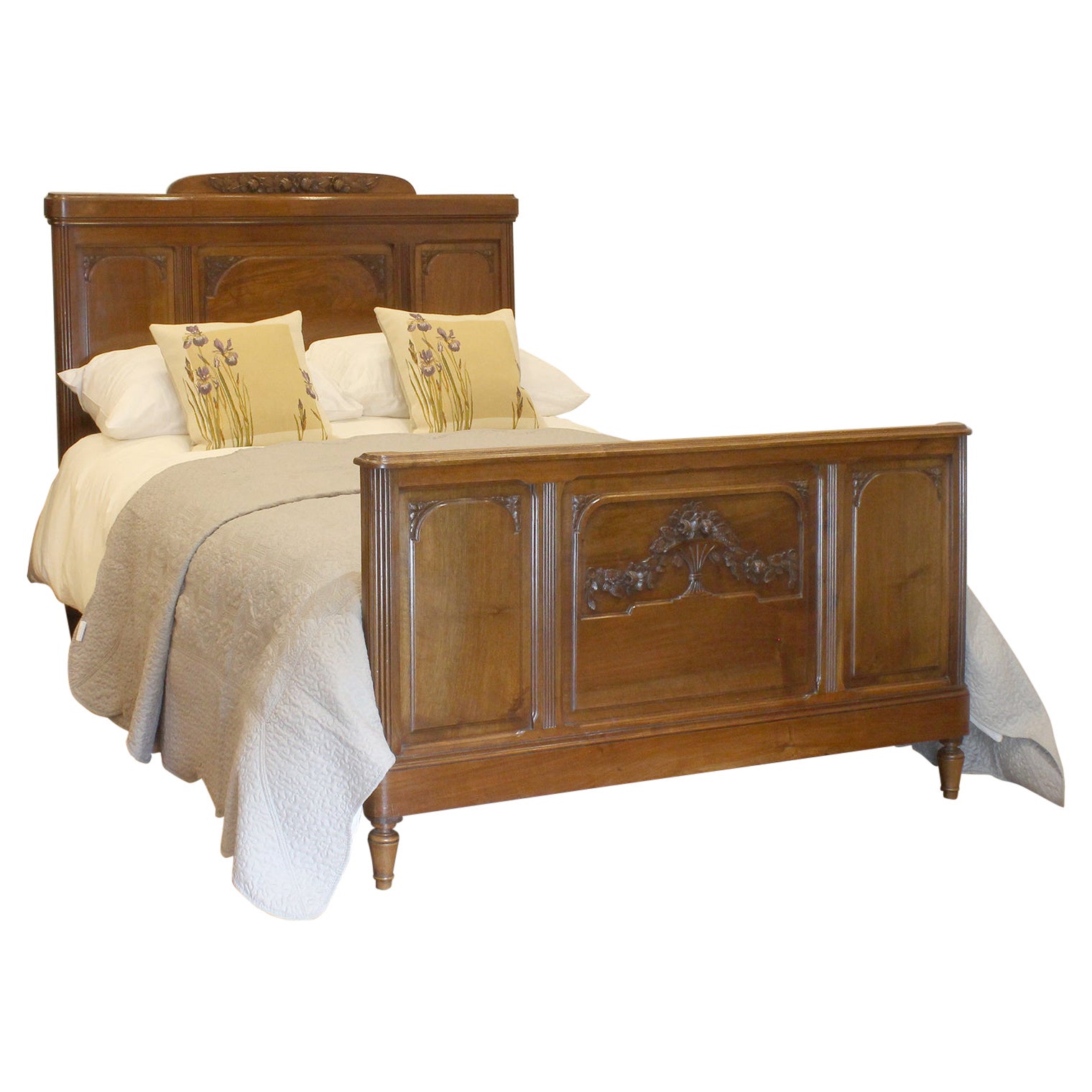 Art Deco Wooden Bed - WD44