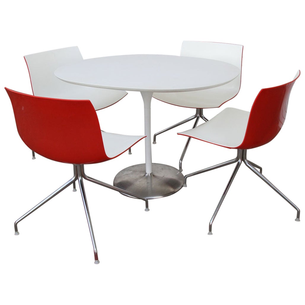 Catifa 46 Dining Chairs and Dizzie Dining Table by Lievore Altherr Molina