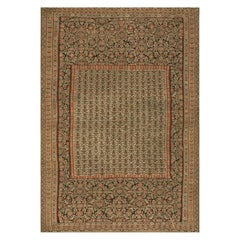 Antique 19th Century Persian Senneh Kilim ( 4' 3'' x 6' 3'' - 130 x 190 cm )