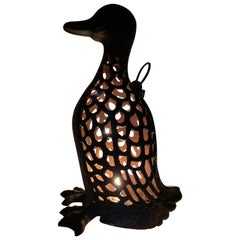 Japanese Old Tall Mallard Duck Garden Lighting Lantern