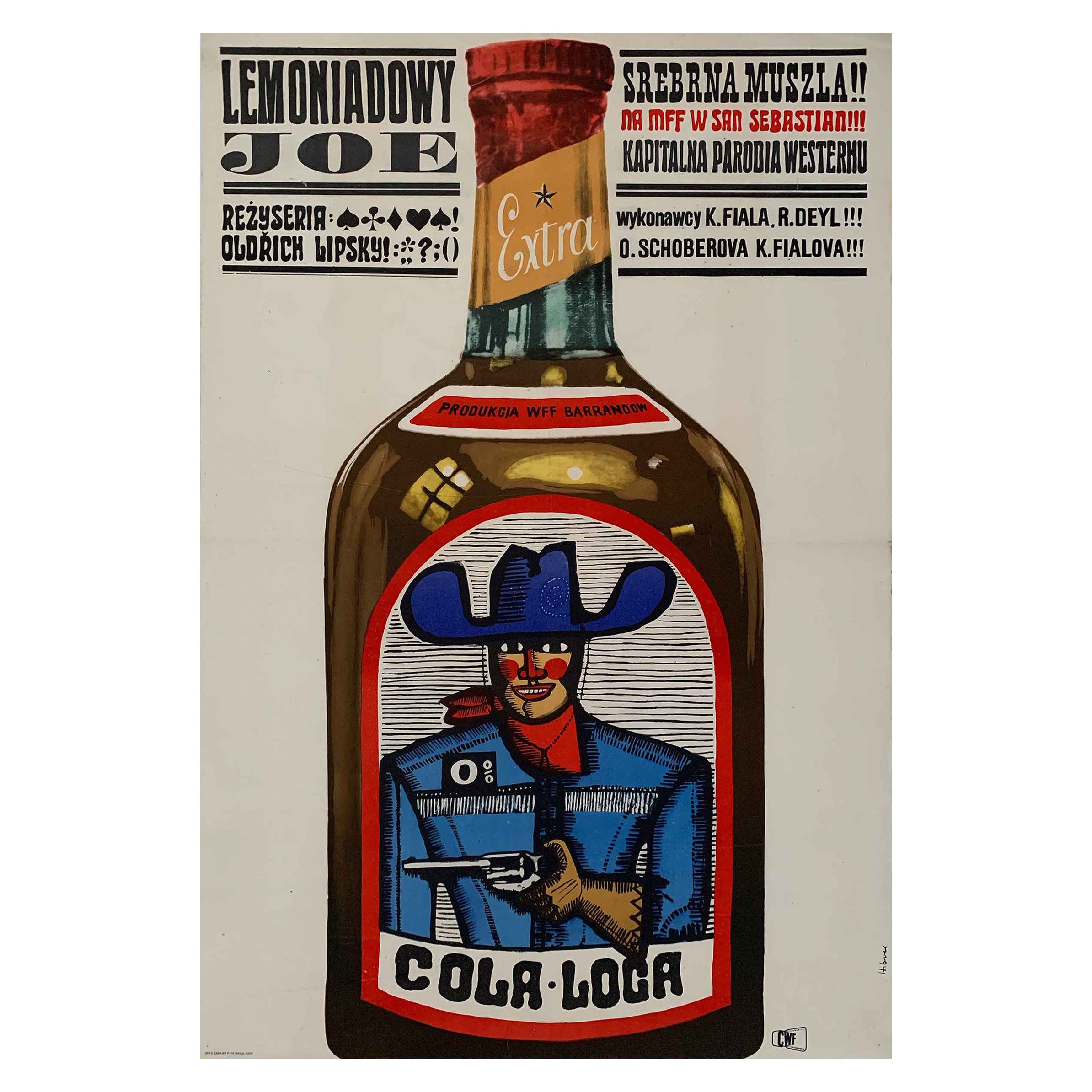 Joe Hubner Lemonade Joe by Maciej Hubner ''Hibner'', 1965 Polish Film Poster at ...