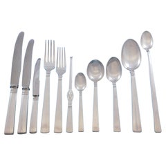 Prince Harald by Marthinsen Norway 830 Silver Flatware Set Service 97 Pc Modern