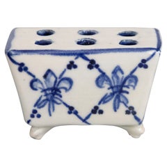 Antique French Faience Flower Brick