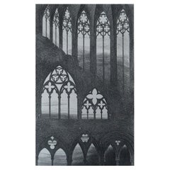 Original Antique Architectural Print by John Ruskin, circa 1880