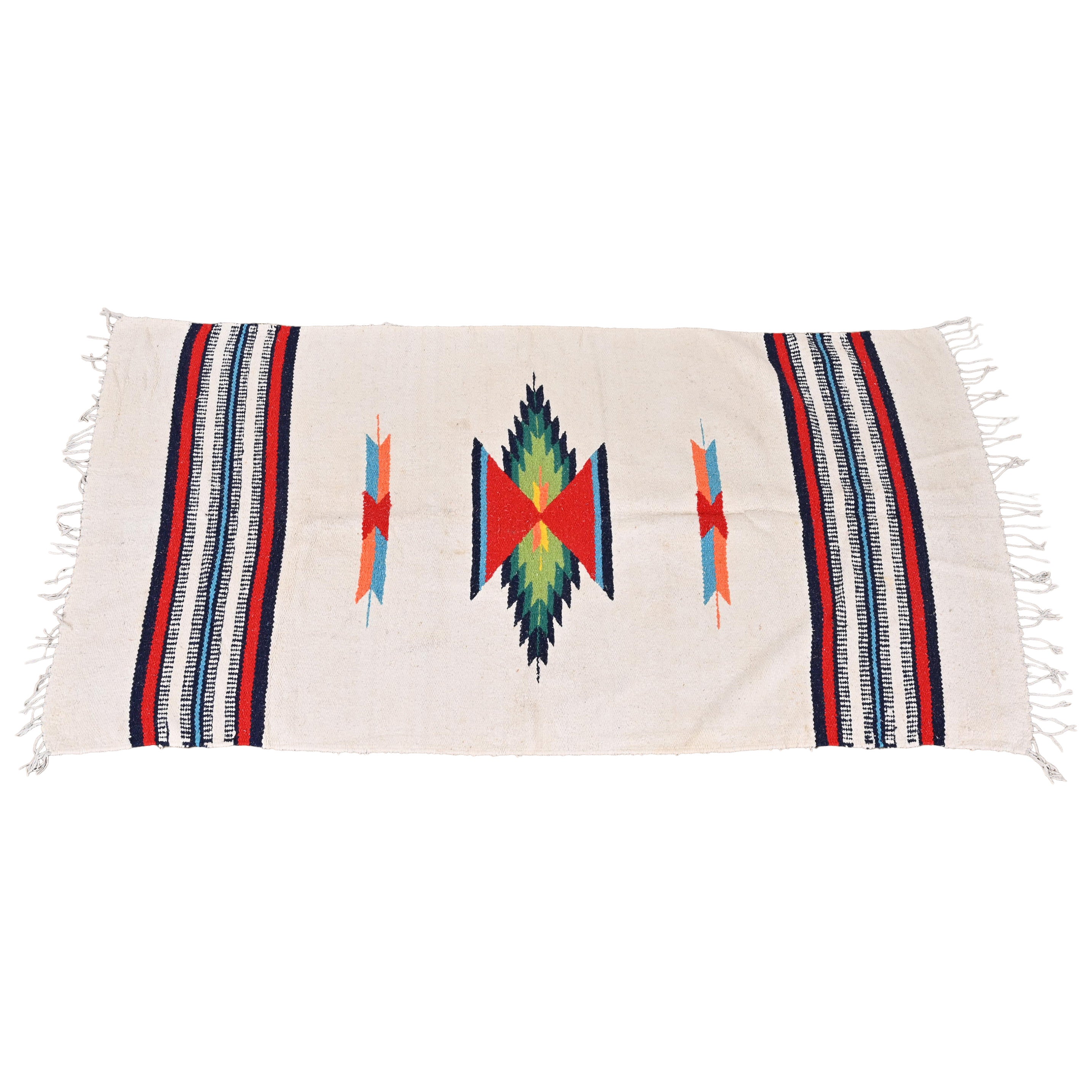 Vintage Tribal Southwest Navajo Style Rug