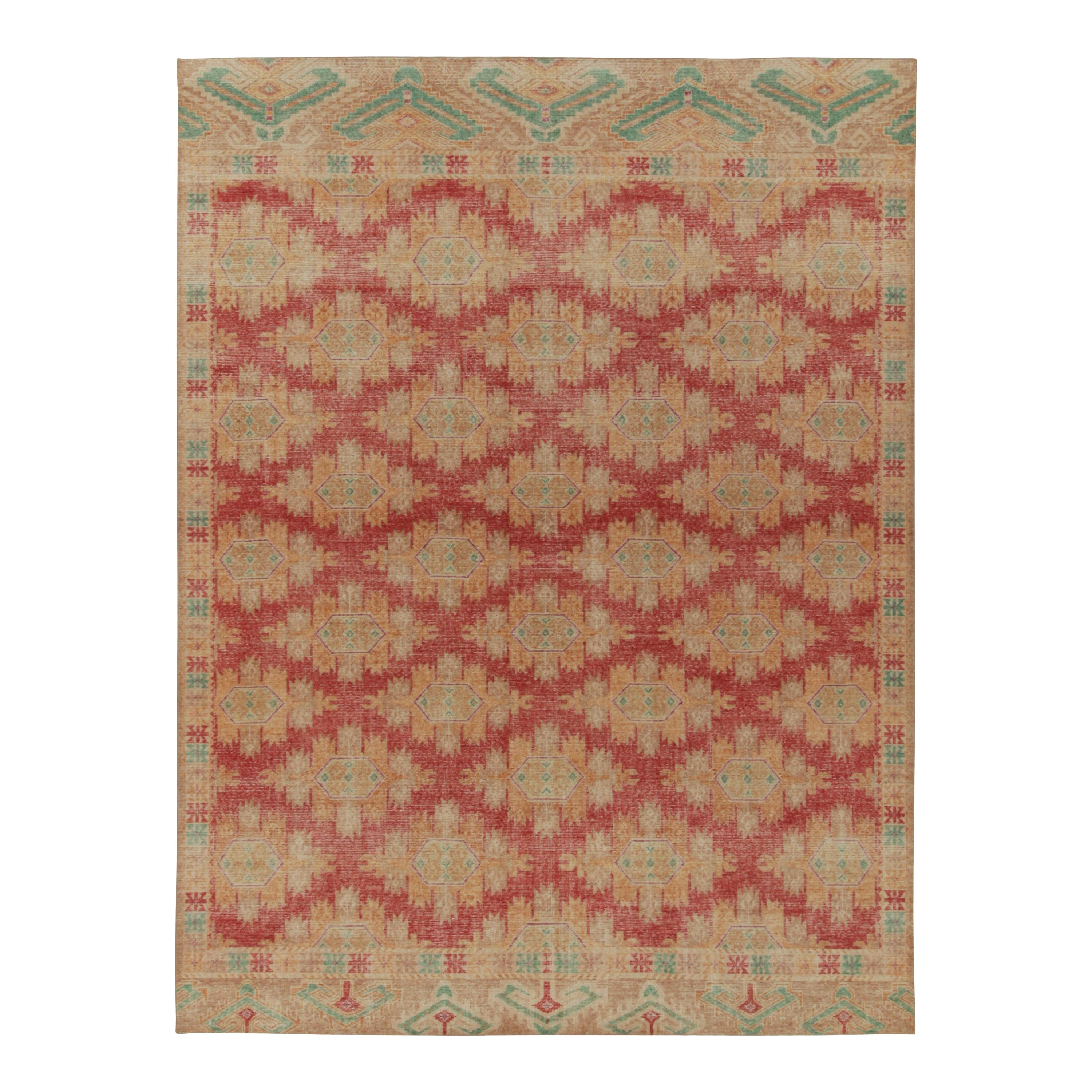Teppich &amp;amp; Kilims Distressed Bokhara-Teppich in Rot, Beige und Gold mit Medaillons