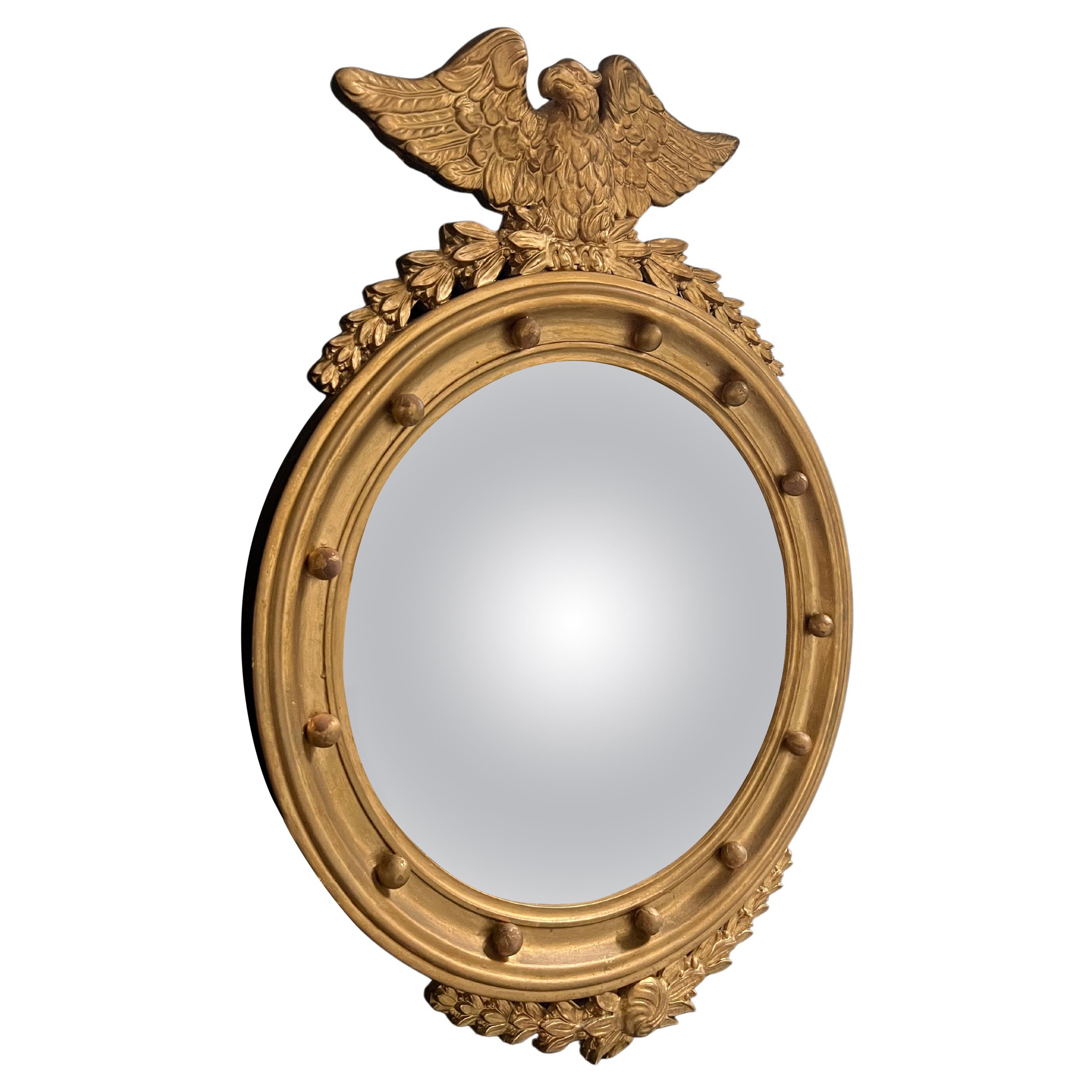 Regency style convex Mirror For Sale