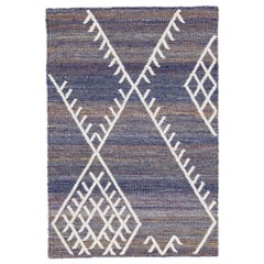 Apadana's Flatweave Kilim Custom Blue Wool Rug