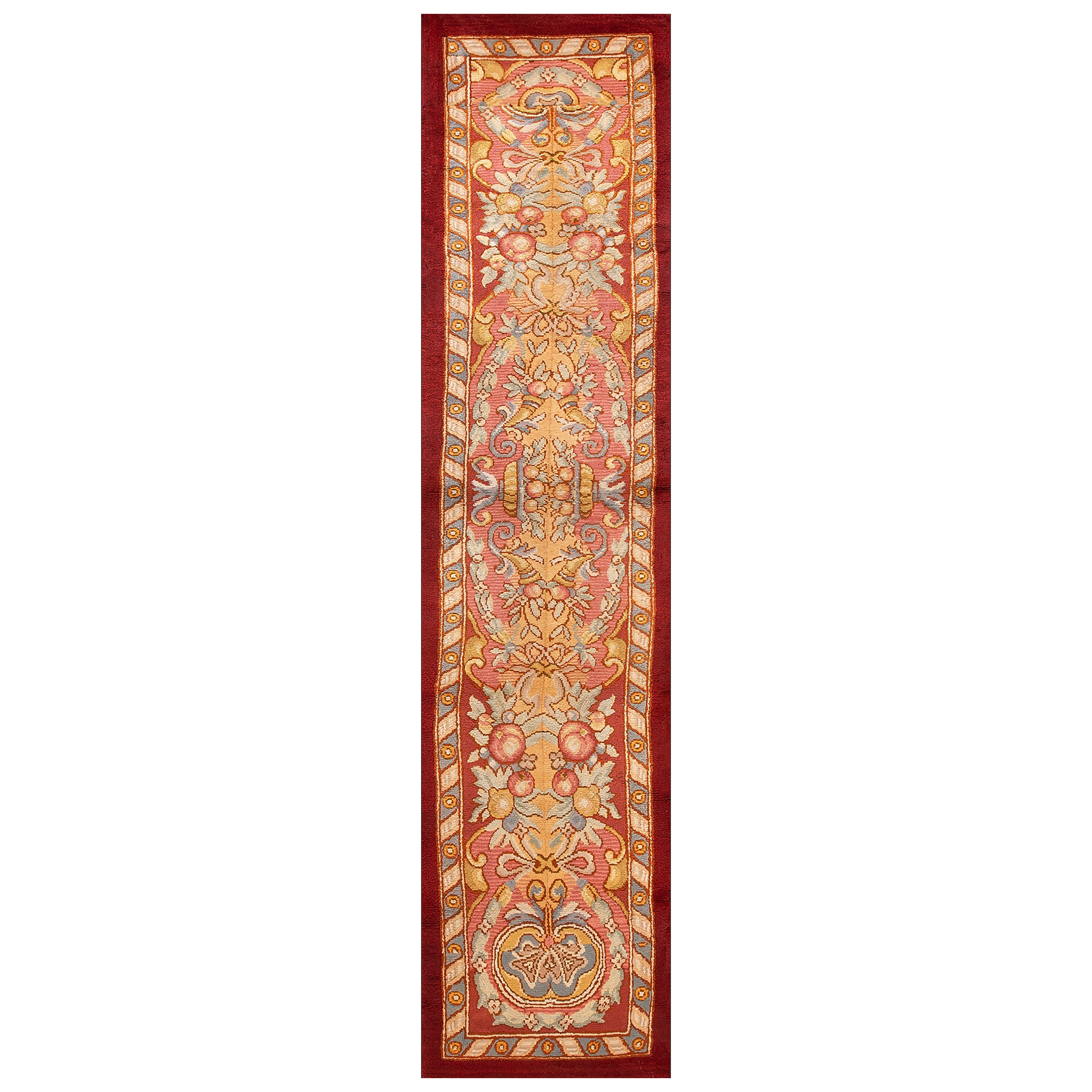 1930s Spanish Carpet ( 2'10'' x 13' - 85 x 395 ) For Sale