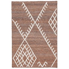 Apadana's Flatweave Kilim Custom Brown Wool Rug