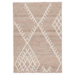 Apadana's Flatweave Kilim Light Brown Custom Wool Rug