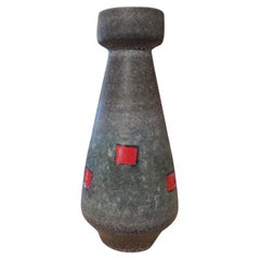Vintage West German Glazed Pottery Vase