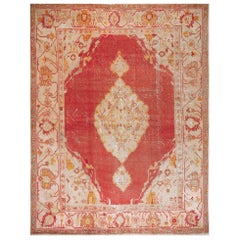 Antique Early 20th Century Turkish Oushak Carpet ( 10' x 13' - 304 x 396 cm ) 