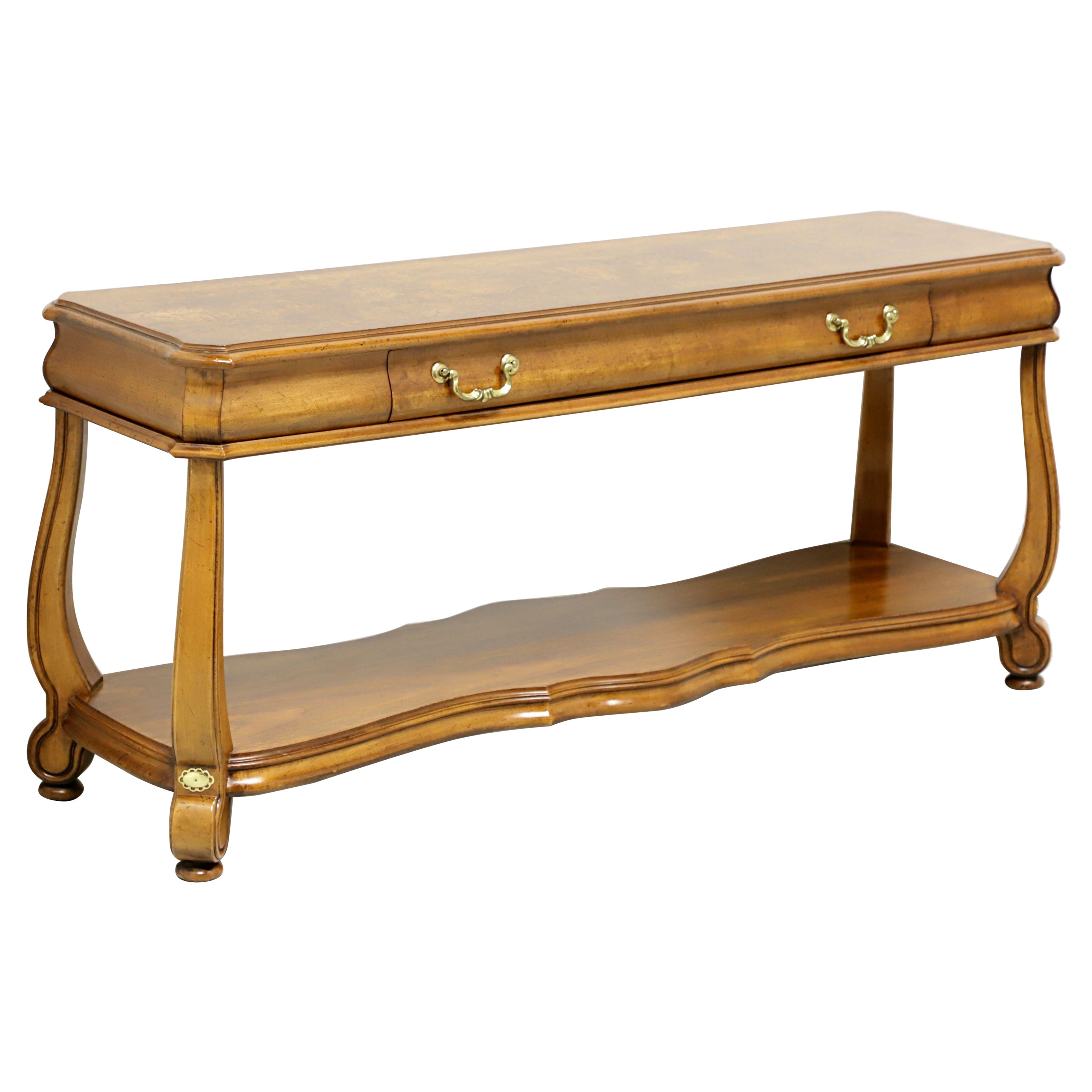 GORDON’S Late 20th Century Oak Transitional Console Sofa Table