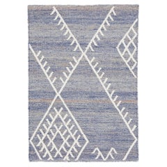  Apadana's Flatweave Kilim Blue Custom Wool Rug