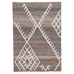  Apadana's Flatweave Kilim Custom Brown Wool Rug