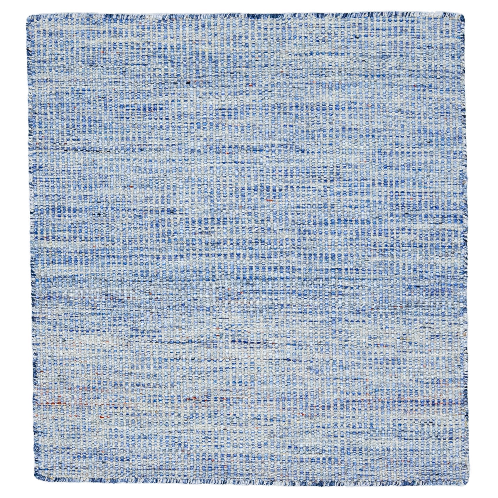Tapis Kilim bleu clair tissé à plat Apadana