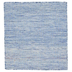  Apadana's Flatweave Kilim Light Blue Custom Wool Rug