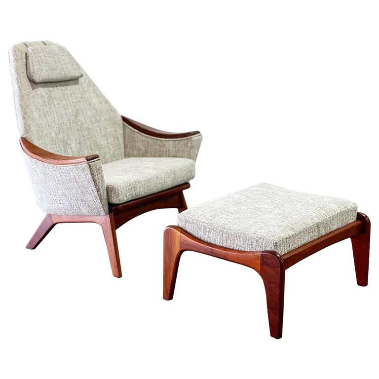Adrian Pearsall for Craft Associates Lounge Chair + Ottoman, Fully Restored