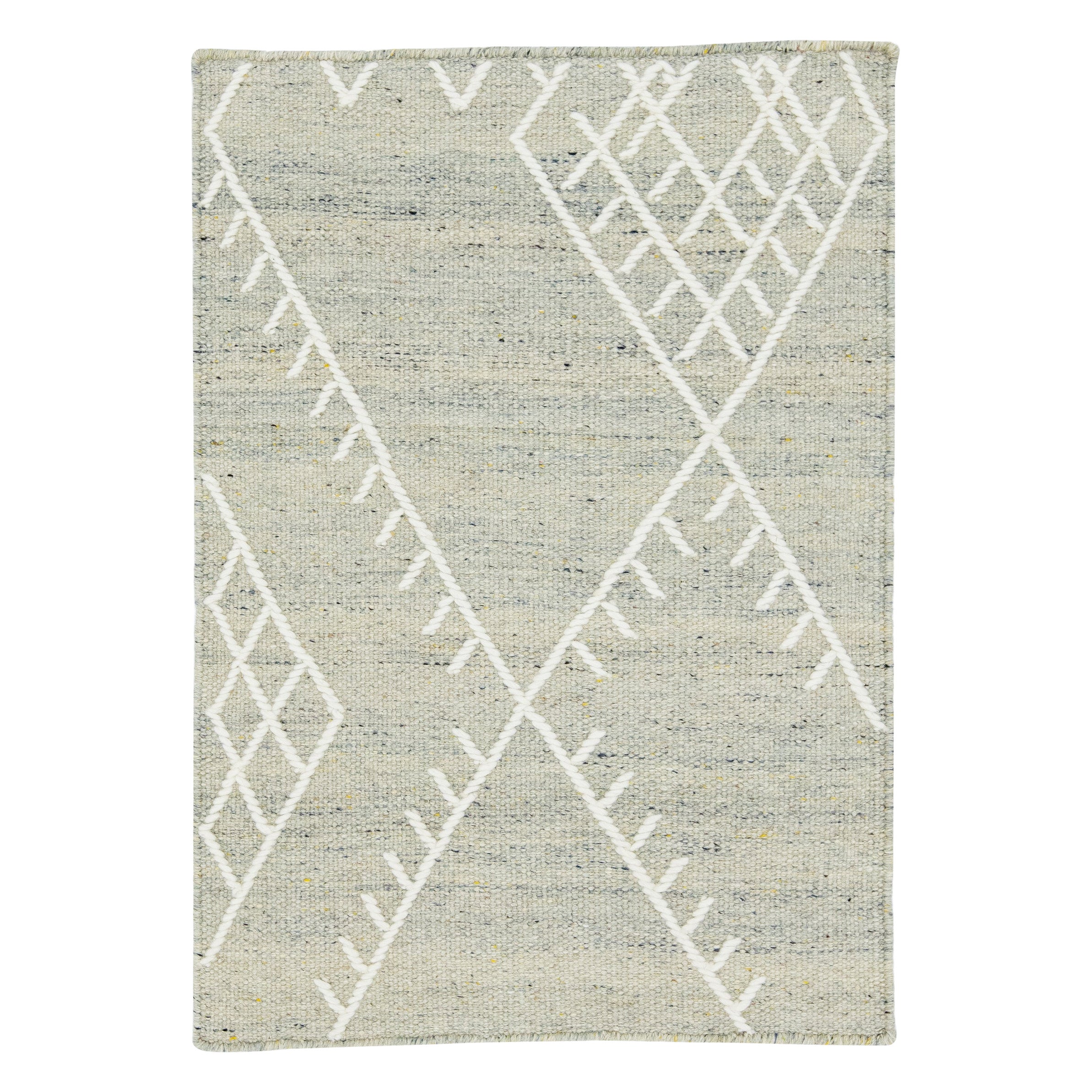  Apadana's Flatweave Kilim Custom Beige Wool Rug For Sale