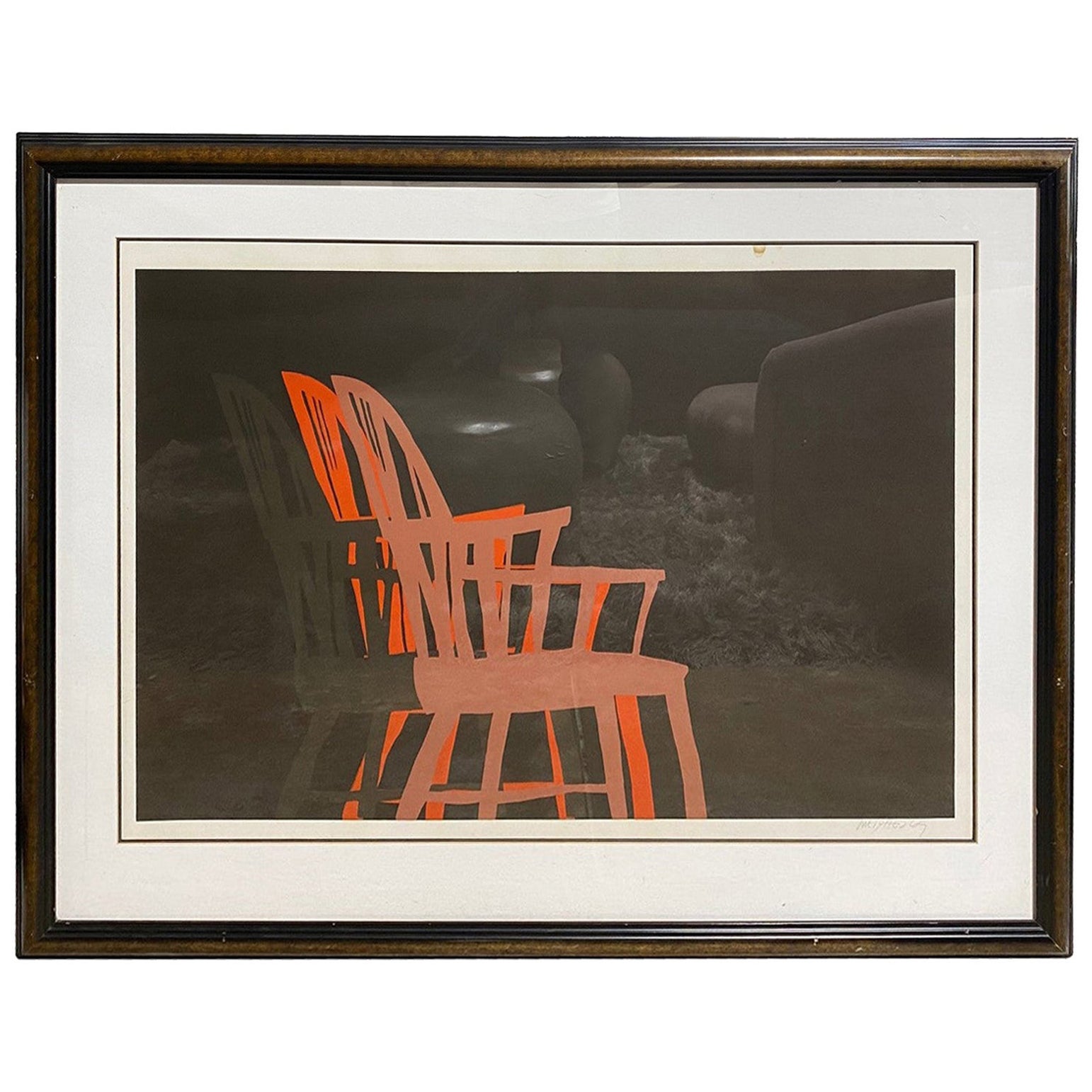 Collection of Six Vibrant Mid-Century Modern Color Lithographs For Sale ...