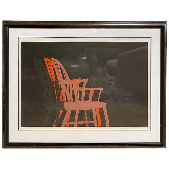 Collection of Six Vibrant Mid-Century Modern Color Lithographs For Sale ...