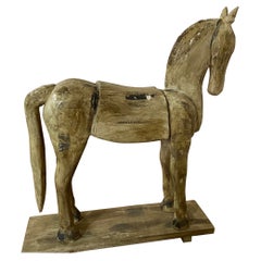 Vintage Folk Art Horse Sculpture