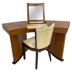 Art Deco Vanity Desk (coiffeuse) and Chair