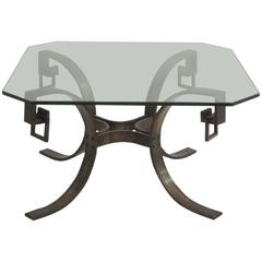 French Modern Neoclassical Side Table or Cocktail Table Attributed to Ramsay 3