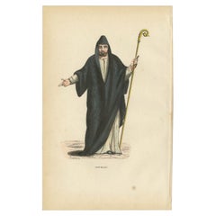 Antique Print of Saint Benoit, 1845
