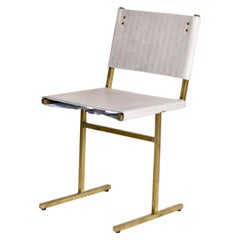 Grey and Brass Memento Chair, Jesse Sanderson