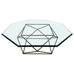 Vintage Geometric Coffee Table by Milo Baughman for Directional