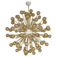 Lustre Spoutnik en ambre brûlé de Fabio Ltd