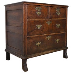 A 17th Century William and Mary Oak Child's Small Chest Of Drawers