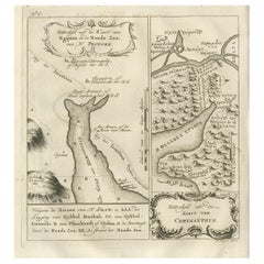 Carte ancienne rare de Yam Suph, Égypte et de la mer rouge, 1773