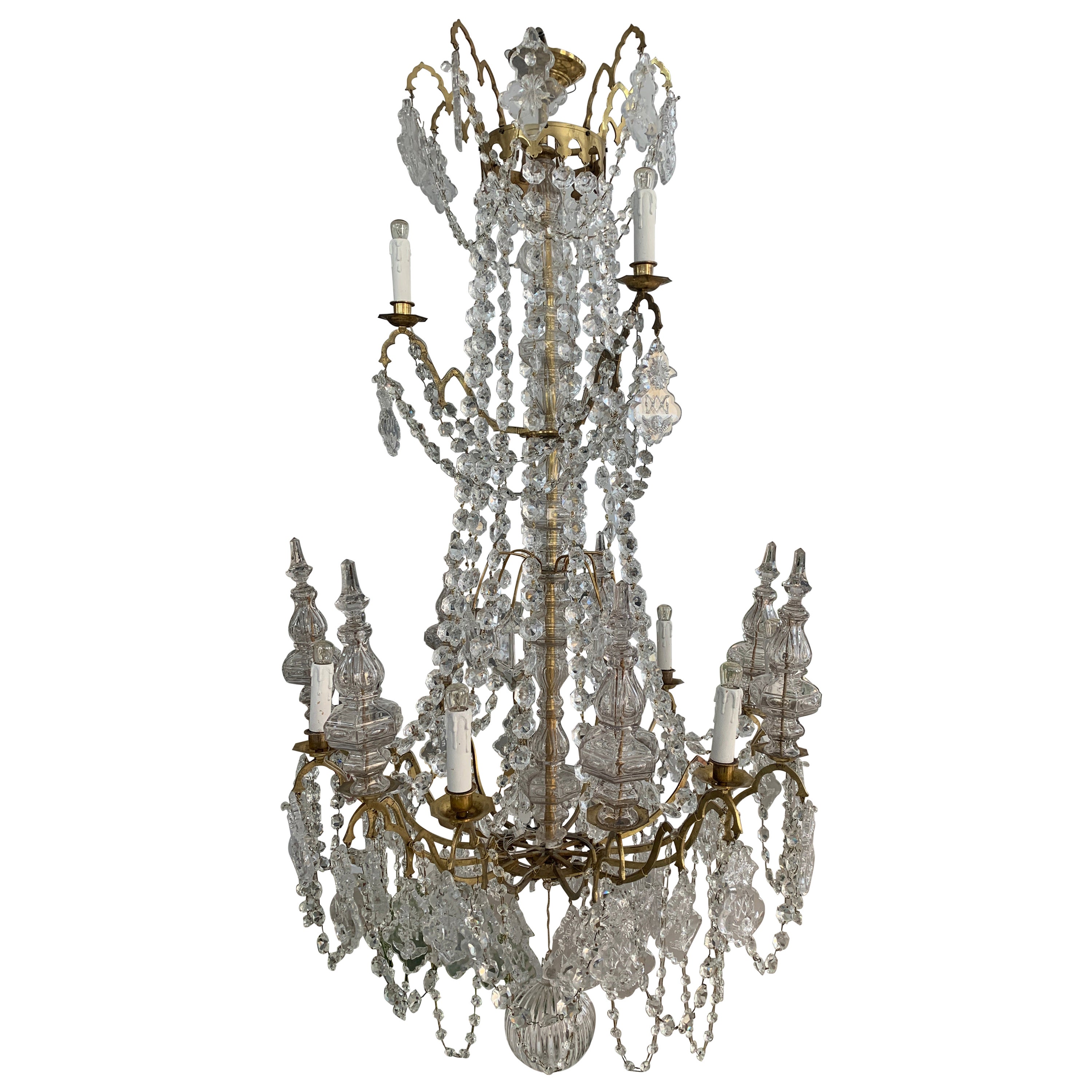 Stunning Antique Ecclesiastical Chandelier, 1900s, France For Sale