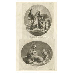 Rares gravures de l'Antiquité des jours de Dieu du livre de Daniel