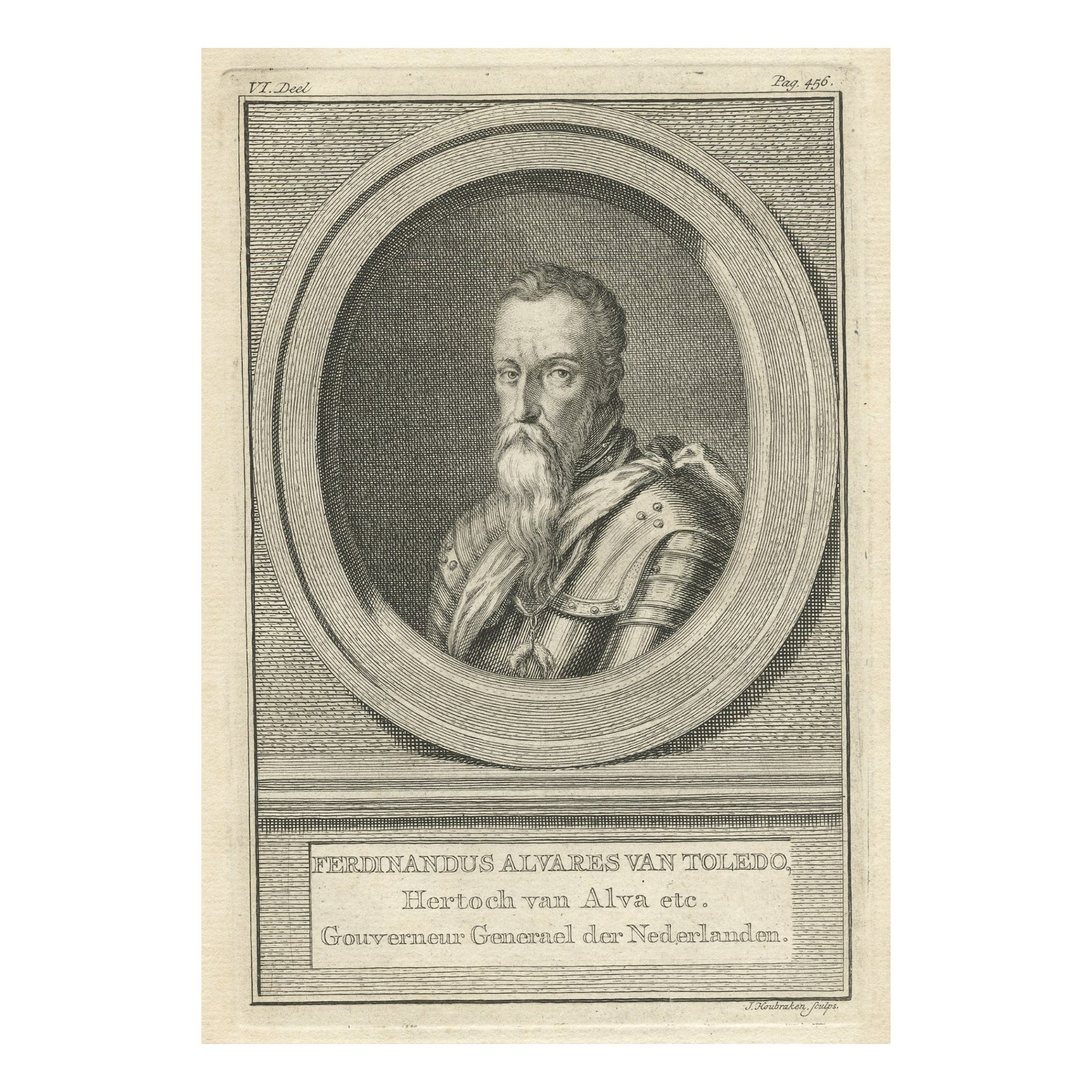 Fernando Alvarez de Toledo y Pimentel, Spanish Noble, General and Diplomat, 1750 For Sale