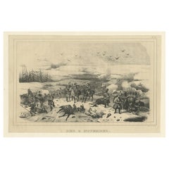 Antique Print of Napoleon Wars of the Battle of 4 November 1812, 1845