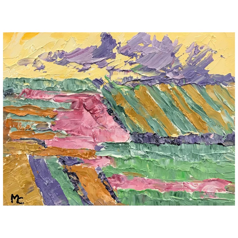 Peinture à l'huile impressionniste française lumineuse et colorée ...