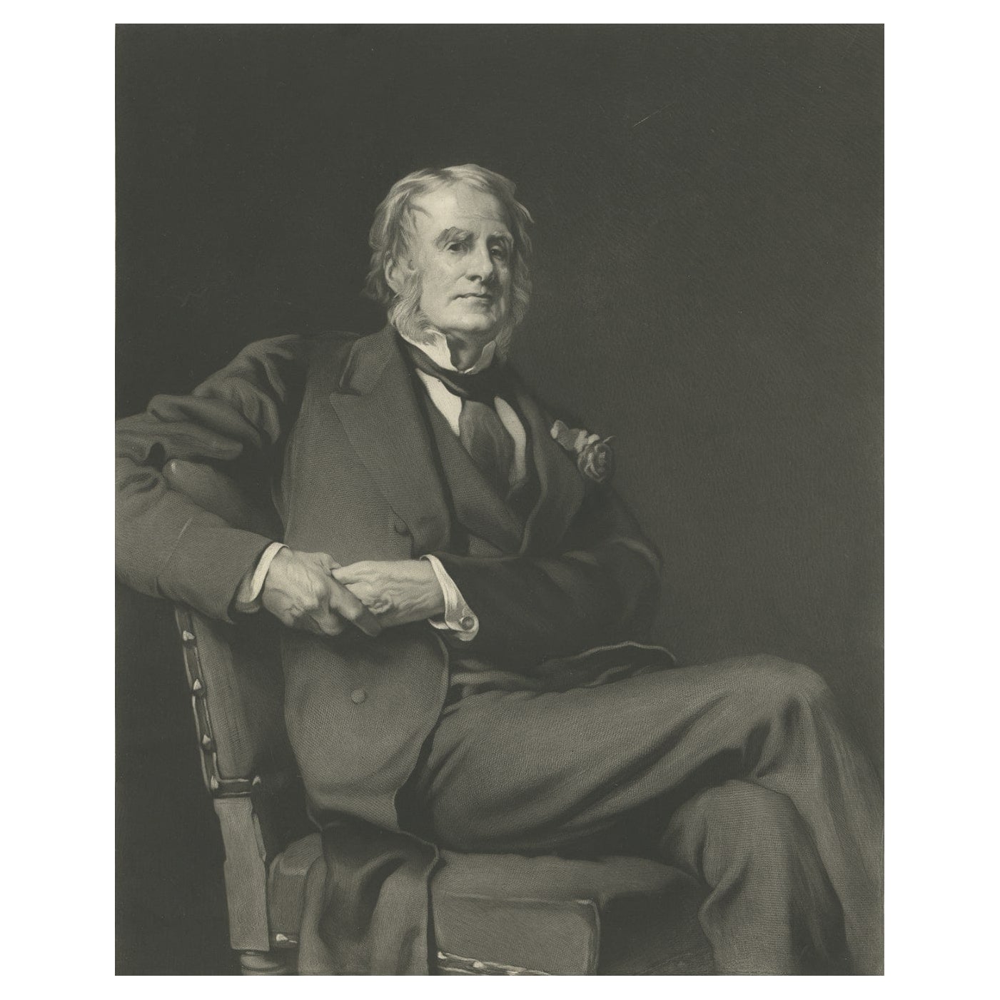 Antique Portrait of John Wilson-Patten by Graves, 1884 For Sale