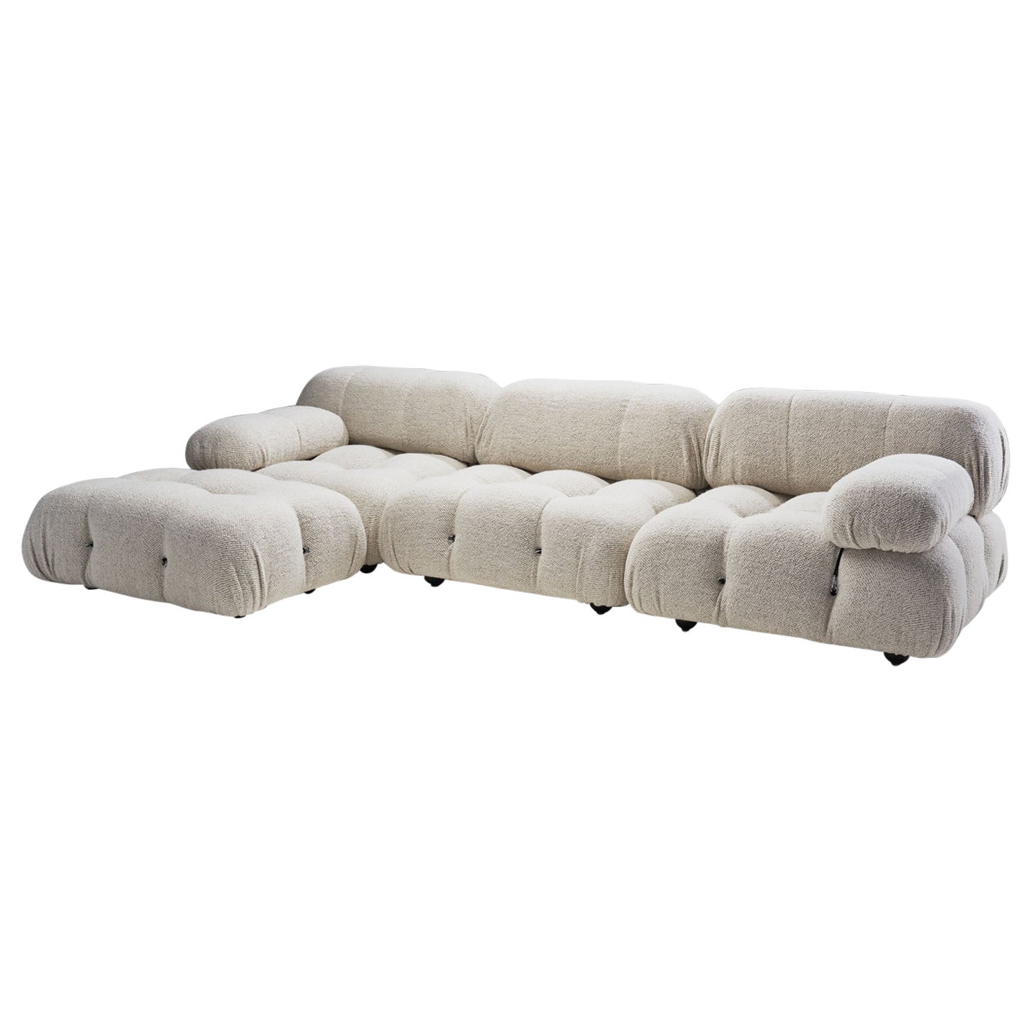 Ivory “Camaleonda” Modular Sofa in 4 Segments by Mario Bellini, Italy 1971  For Sale at 1stDibs | mario bellini sofa 1971, couch with multiple segments