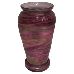 Multicolor Glass Vase, Austrian Work in the Style of Loetz, Circa 1970